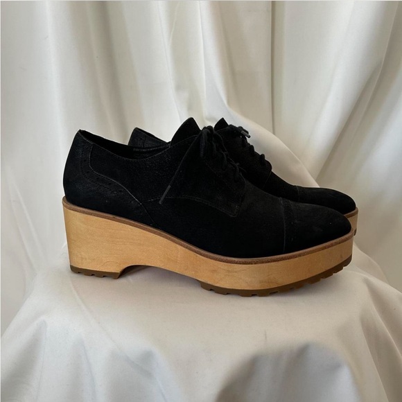 Eileen Fisher Eddy Derby Platform Oxford shoe 8 - Picture 6 of 8